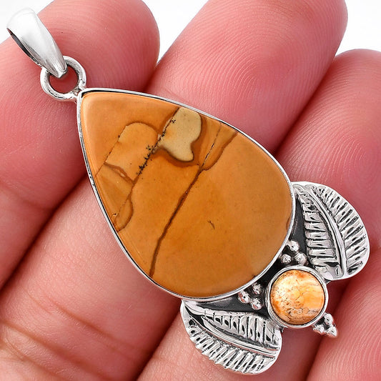 Picture Jasper & Coral Jasper Pendant P-1127 SDP145917