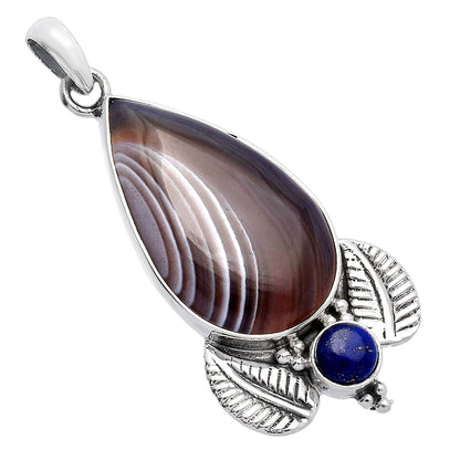 Natural Banded Onyx & Lapis Lazuli Pendant P-1127 SDP145931