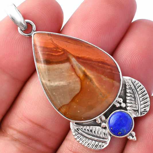 Polygram Jasper & Lapis Lazuli Pendant P-1127 SDP145935