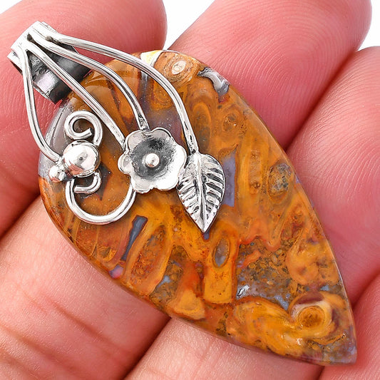 Natural Red Palm Root Agate Pendant P-1581 SDP146001