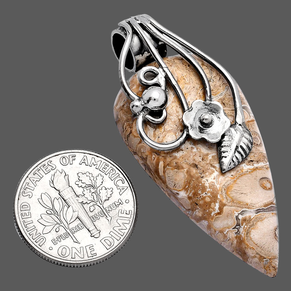 Natural Rock Calcy Pendant P-1581 SDP146004