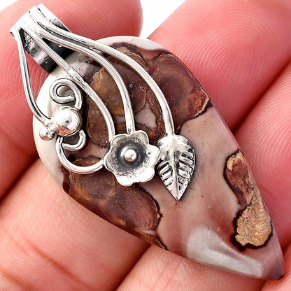 Natural Coffee Bean Jasper Pendant P-1581 SDP146023