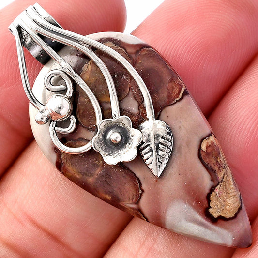 Natural Coffee Bean Jasper Pendant P-1581 SDP146023