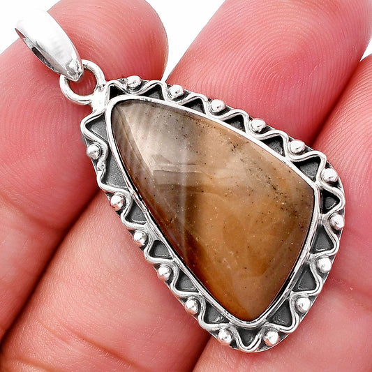 Natural Flint Stone Pendant P-1514 SDP146080