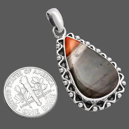Natural Polygram Jasper Pendant P-1514 SDP146115