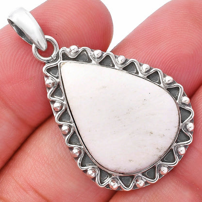 Natural White Scolecite Pendant P-1514 SDP146117