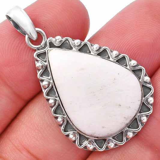 Natural White Scolecite Pendant P-1514 SDP146117