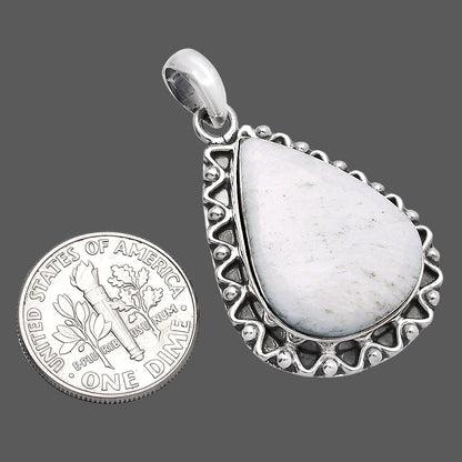 Natural White Scolecite Pendant P-1514 SDP146117