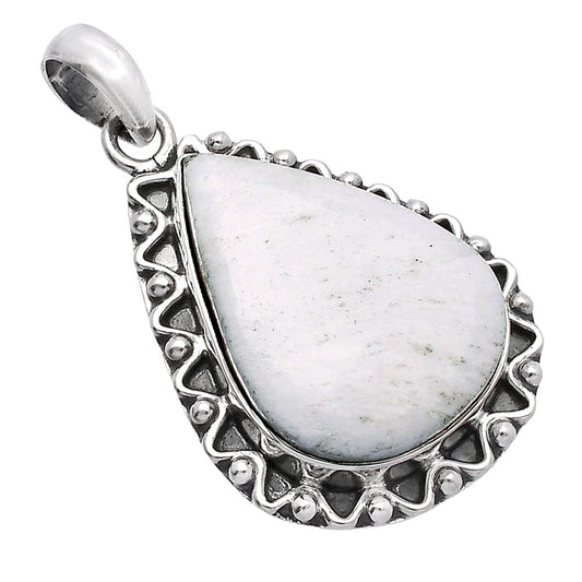 Natural White Scolecite Pendant P-1514 SDP146117