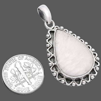 Natural White Scolecite Pendant P-1514 SDP146118