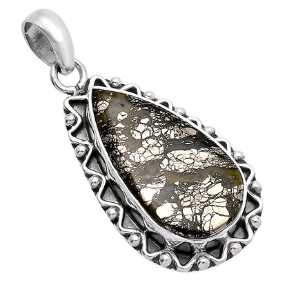 Natural Nipomo Marcasite Agate Pendant P-1514 SDP146127