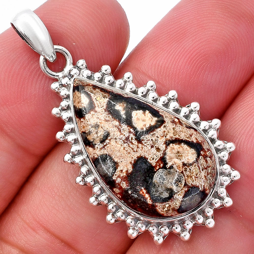 Natural Viper Skin Jasper Pendant P-1066 SDP146146