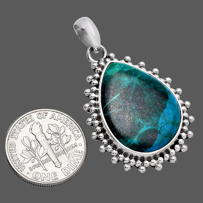 Natural Azurite Chrysocolla Pendant P-1066 SDP146148