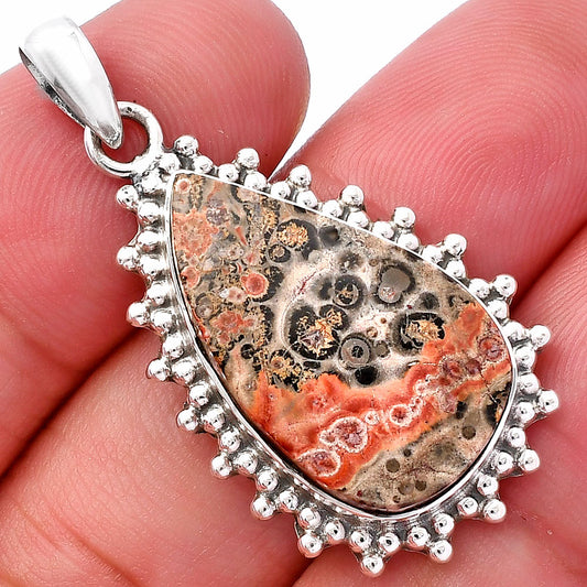 Natural Leopard Skin Jasper Pendant P-1066 SDP146158