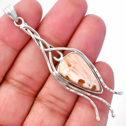 Natural Orange Scolecite - India Pendant P-1728 SDP146228