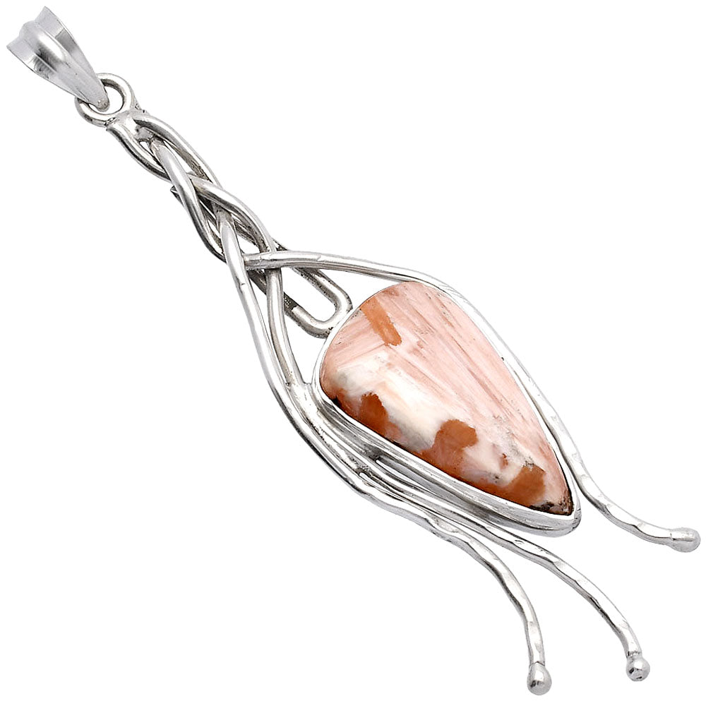 Natural Orange Scolecite - India Pendant P-1728 SDP146228