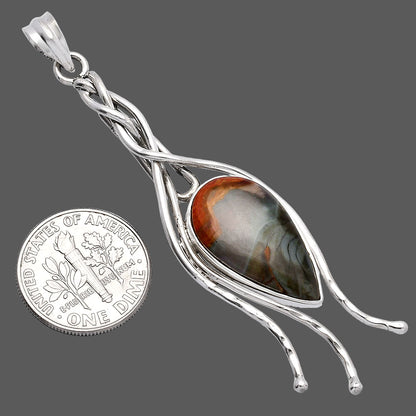 Natural Polygram Jasper Pendant P-1728 SDP146240