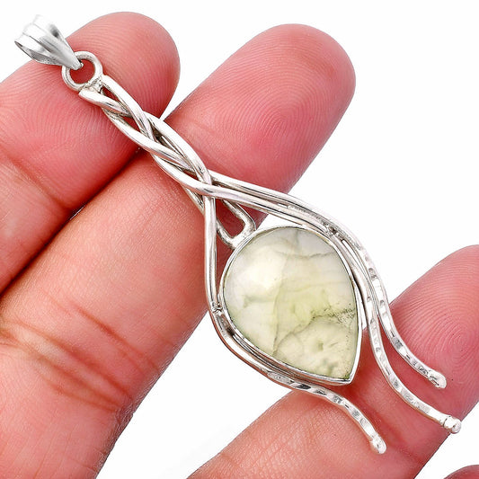 Natural Prehnite Pendant P-1728 SDP146261