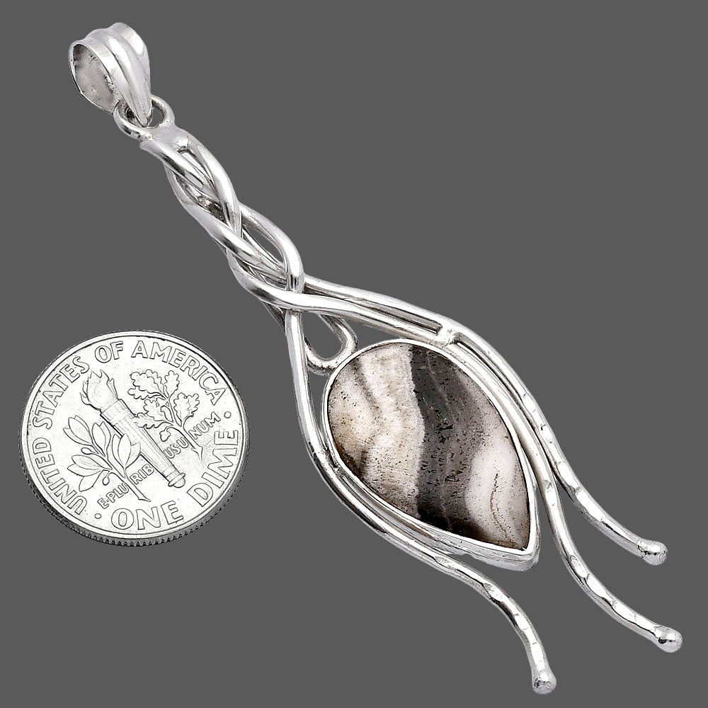 Natural Prairie Agate Pendant P-1728 SDP146267