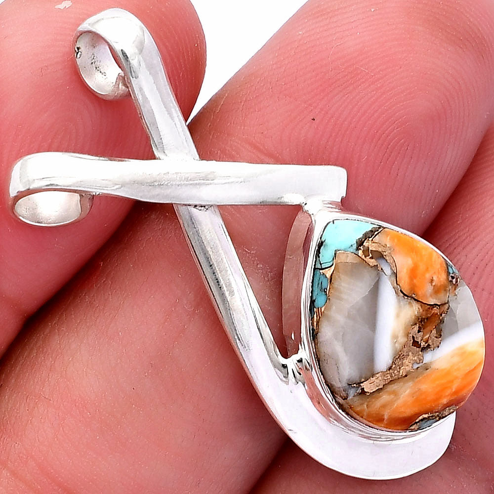 Spiny Oyster Turquoise - Arizona Pendant P-1596 SDP146582