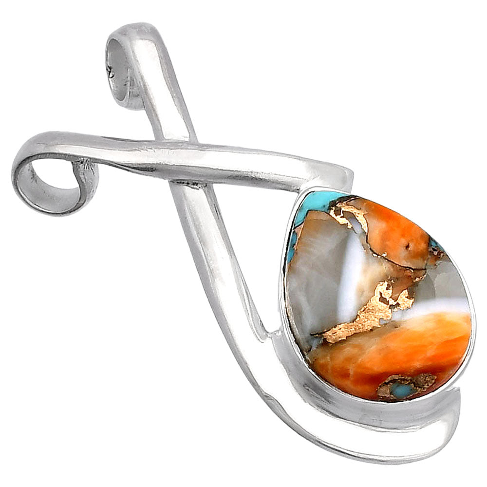 Spiny Oyster Turquoise - Arizona Pendant P-1596 SDP146582