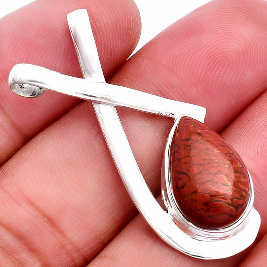Natural Red Moss Agate Pendant P-1596 SDP146586