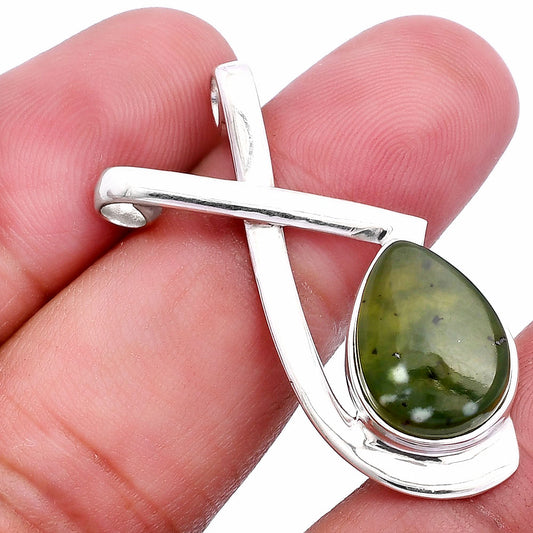 Natural Chrome Chalcedony Pendant P-1596 SDP146589