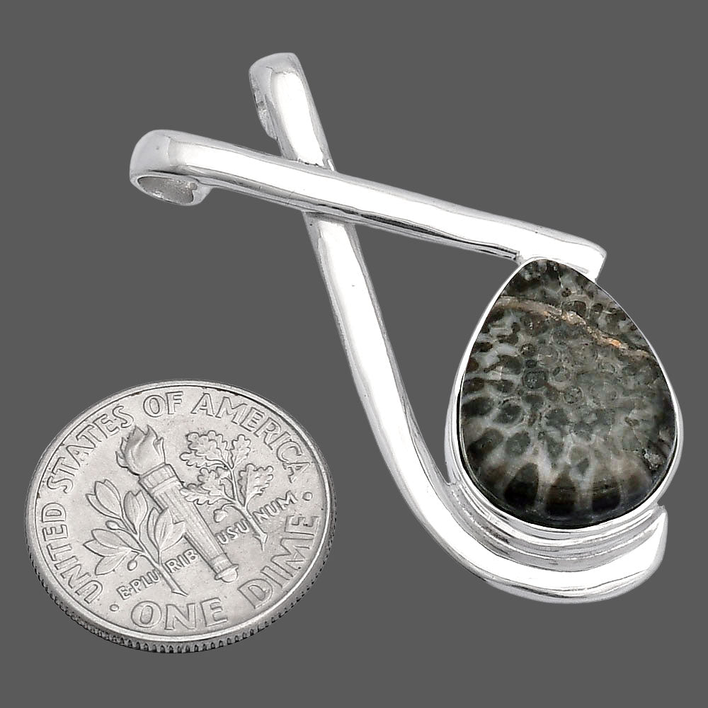 Natural Stingray Coral Pendant P-1596 SDP146599