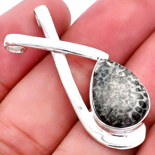 Natural Stingray Coral Pendant P-1596 SDP146602