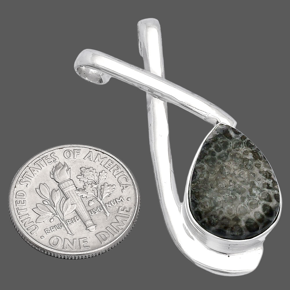 Natural Stingray Coral Pendant P-1596 SDP146602
