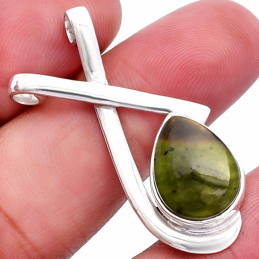 Natural Chrome Chalcedony Pendant P-1596 SDP146612