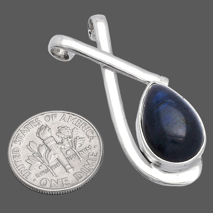 Blue Fire Labradorite - Madagascar Pendant P-1596 SDP146632