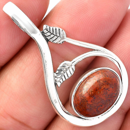 Natural Red Moss Agate Pendant P-1435 SDP146725