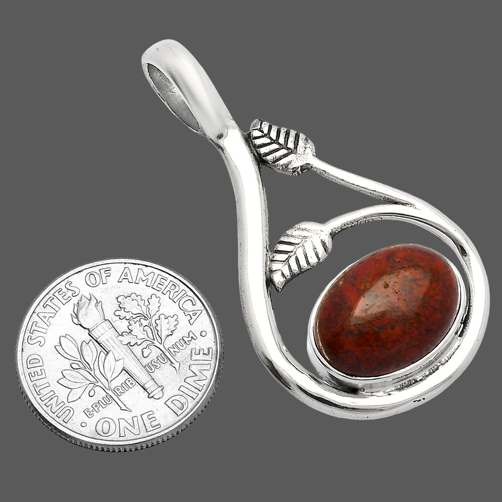 Natural Red Moss Agate Pendant P-1435 SDP146725