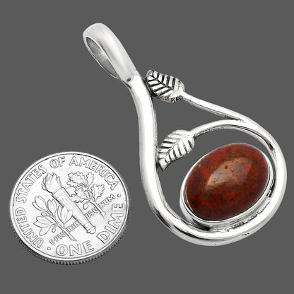 Natural Red Moss Agate Pendant P-1435 SDP146725