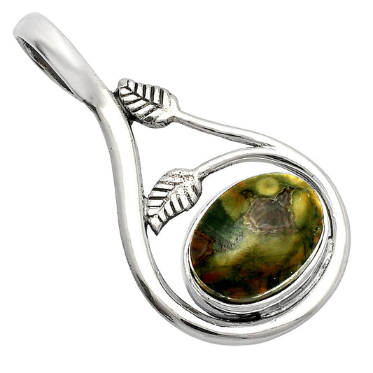Natural Rhyolite - Rainforest Jasper Pendant P-1435 SDP146735