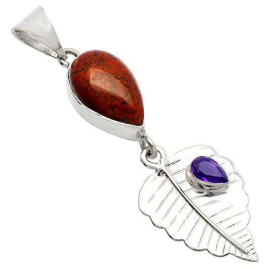 Rare Cady Mountain Agate & Amethyst Pendant P-1539 SDP146838