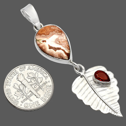 Rosetta Picture Jasper & Garnet Pendant P-1539 SDP146840