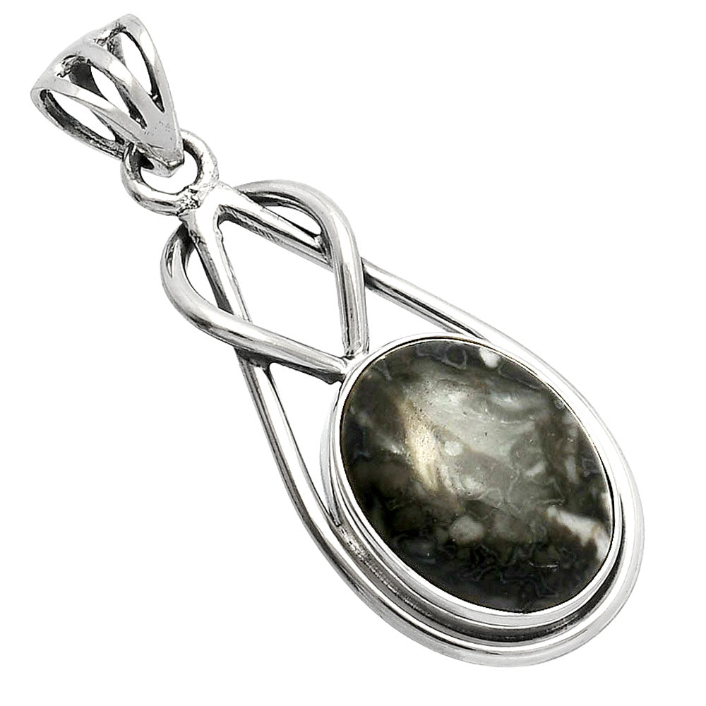 Natural Mexican Cabbing Fossil Pendant P-1008 SDP146855