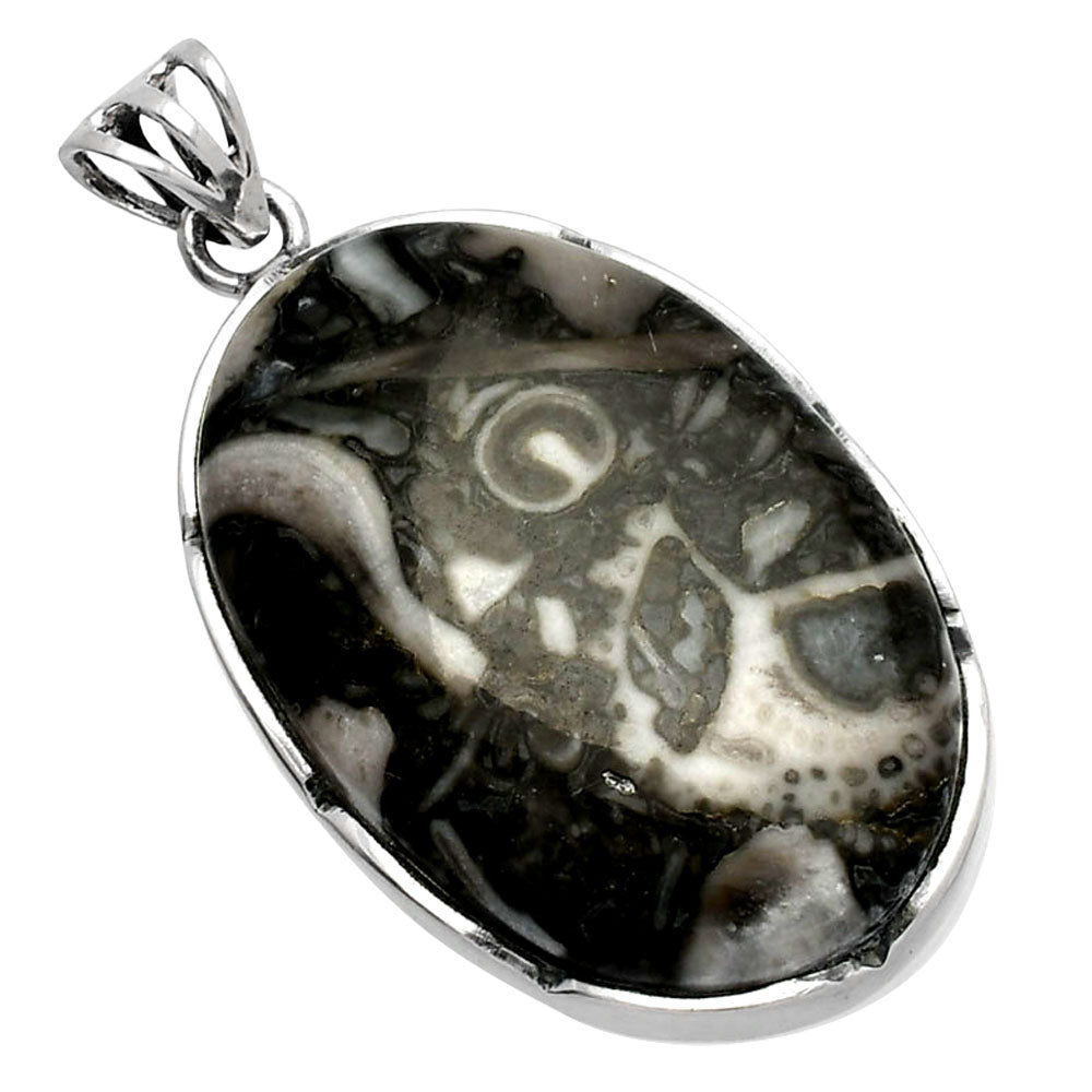 Natural Mexican Cabbing Fossil Pendant P-1310 SDP146962
