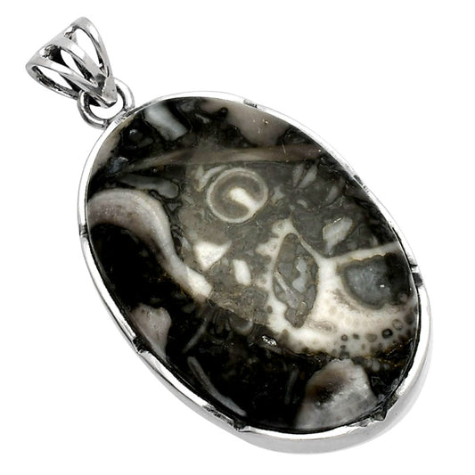 Natural Mexican Cabbing Fossil Pendant P-1310 SDP146962