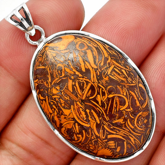 Natural Coquina Fossil Jasper - India Pendant P-1310 SDP146973