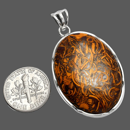 Natural Coquina Fossil Jasper - India Pendant P-1310 SDP146973