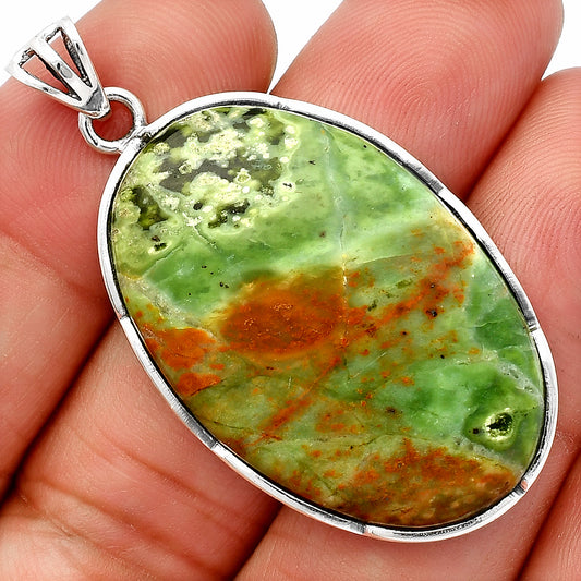 Natural Chrome Chalcedony Pendant P-1310 SDP146985