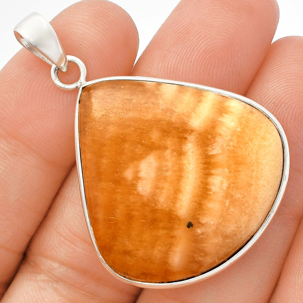 Natural Honey Aragonite Pendant P-1001 SDP147039