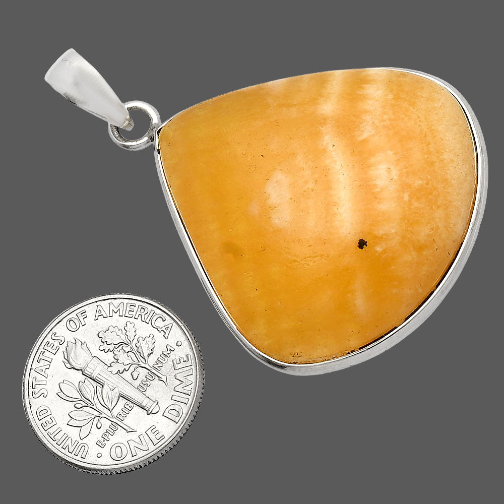 Natural Honey Aragonite Pendant P-1001 SDP147039