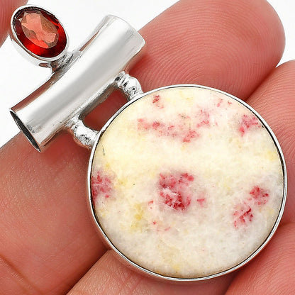 Natural Cinnabar & Garnet Pendant P-1279 SDP147185