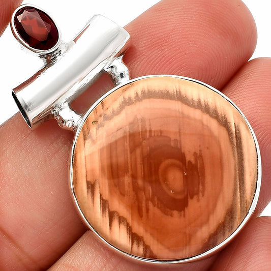 Imperial Jasper - Mexico & Garnet Pendant P-1279 SDP147186