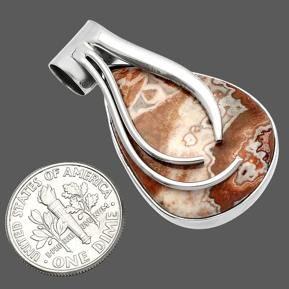 Natural Rosetta Picture Jasper Pendant P-1252 SDP147210
