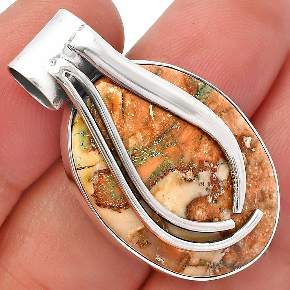 Natural Rosetta Picture Jasper Pendant P-1252 SDP147219